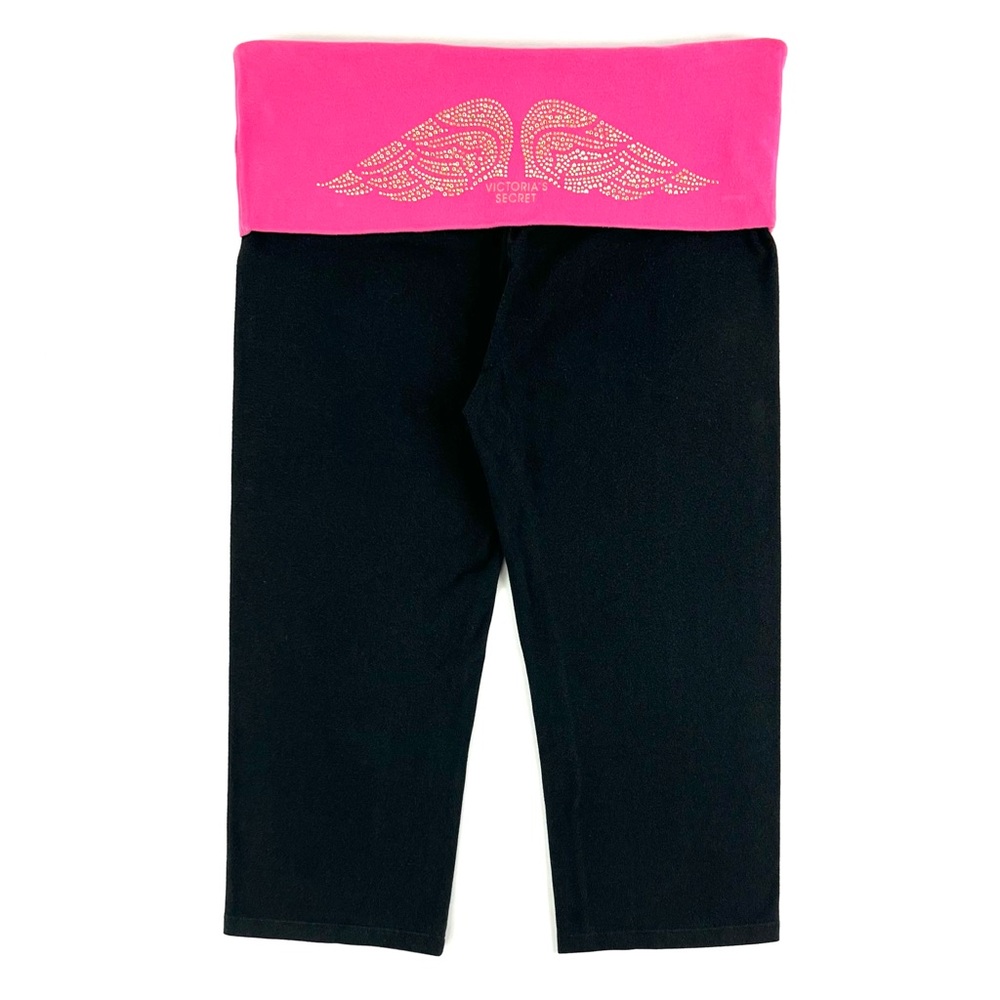 Victoria’s Secret The Most-Loved Yoga Rhinestone Pink Angel Wing Crop Pant